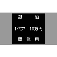  閲覧用   　　銀酒　1ペア　10万円